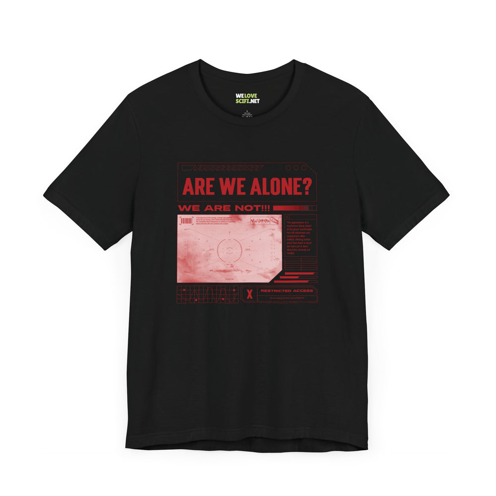 Are We Alone? UFO Sci-Fi T-Shirt-welovescifi.net