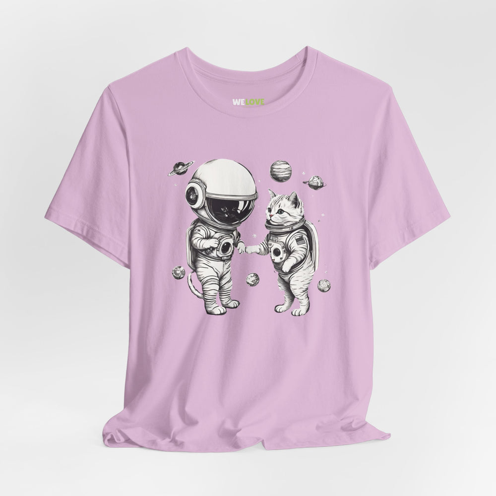 Space Kitties Sci-Fi T-Shirt | Astronaut Cats Tee