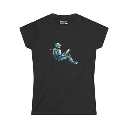 Space Art Sci-Fi Woman's Tee Read Like a Robot WeLoveSciFi