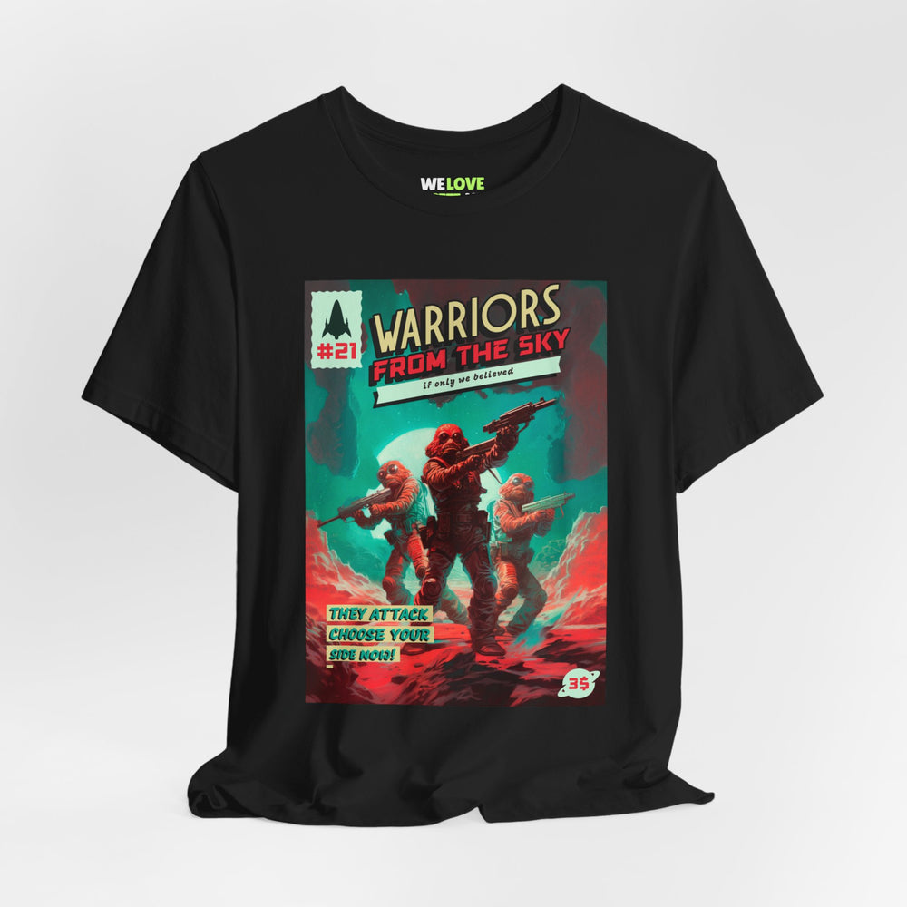 Warriors From The Sky Retro Sci-Fi T-Shirt-welovescifi.net