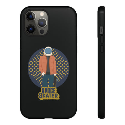 Space Skater Astronaut Sci-Fi Tough iPhone Mobile Cases