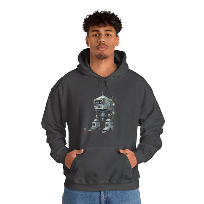 Get Out Of My Way Little Robot Spaceart Sci-Fi Hoodie