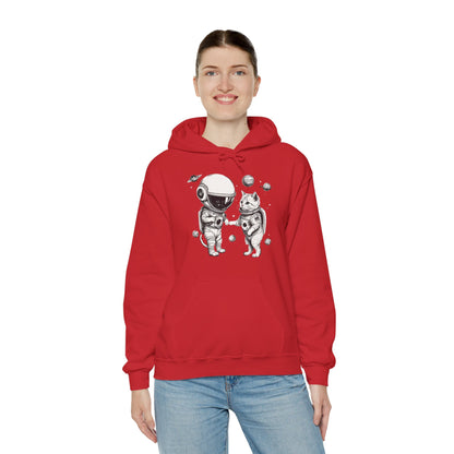 Space Kitties Astronaut Cats Sci-Fi Hoodie