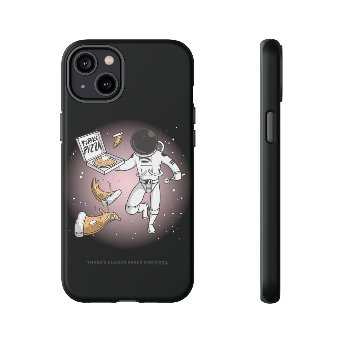 Space Pizza Case | Funny Astronaut Sci-Fi iPhone Cover