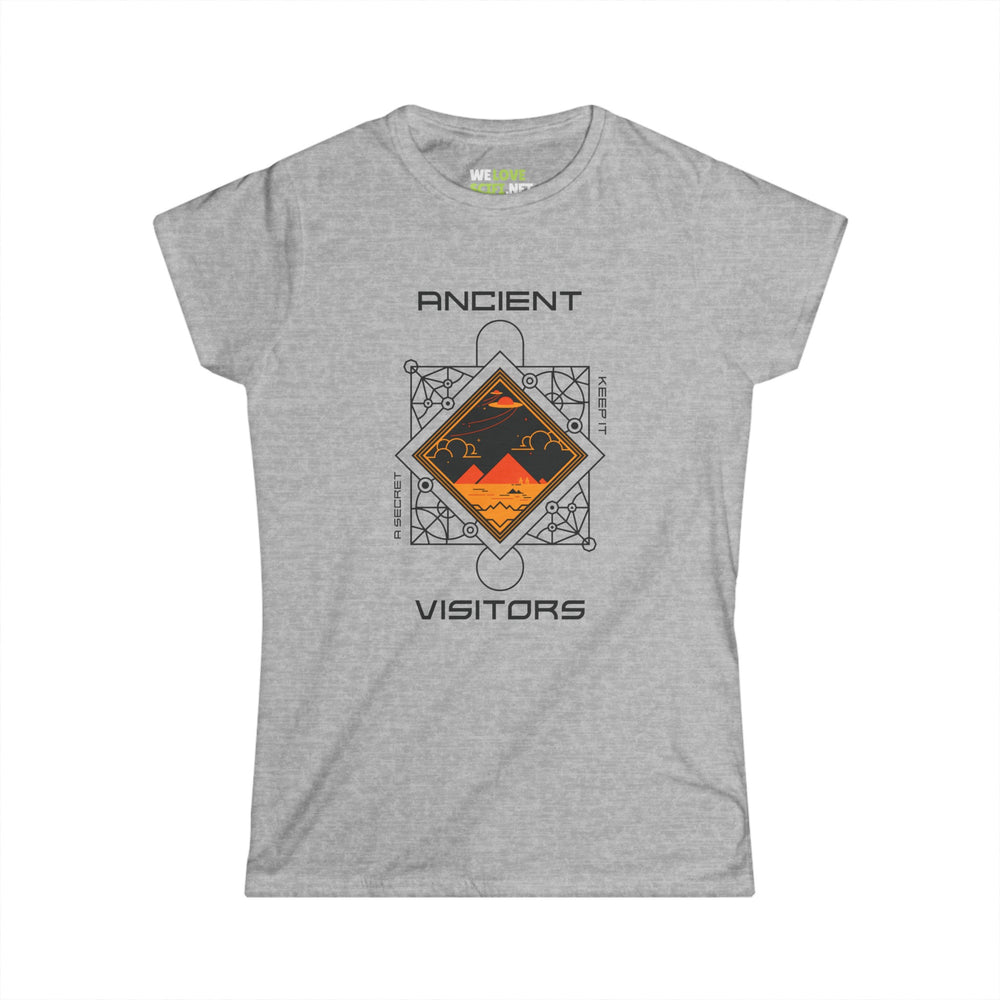 Ancient Visitors UFO Woman's Tee-welovescifi.net