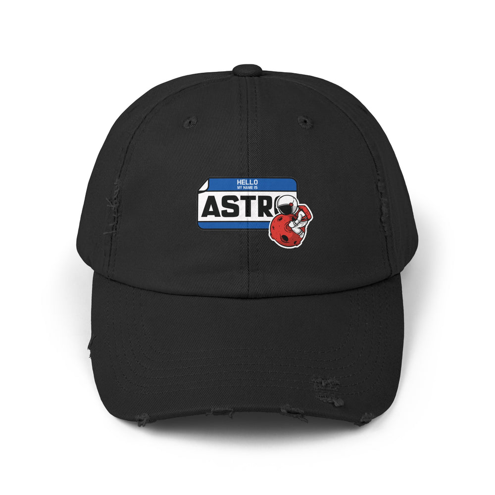 My Name is Astro Distressed Cap - Unisex Sci-Fi Hat