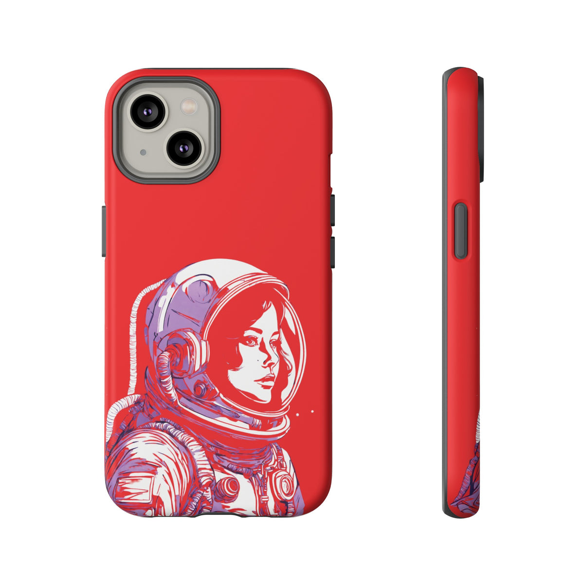 Duotone SpaceGirl SpaceArt Tough iPhone Mobile Cases