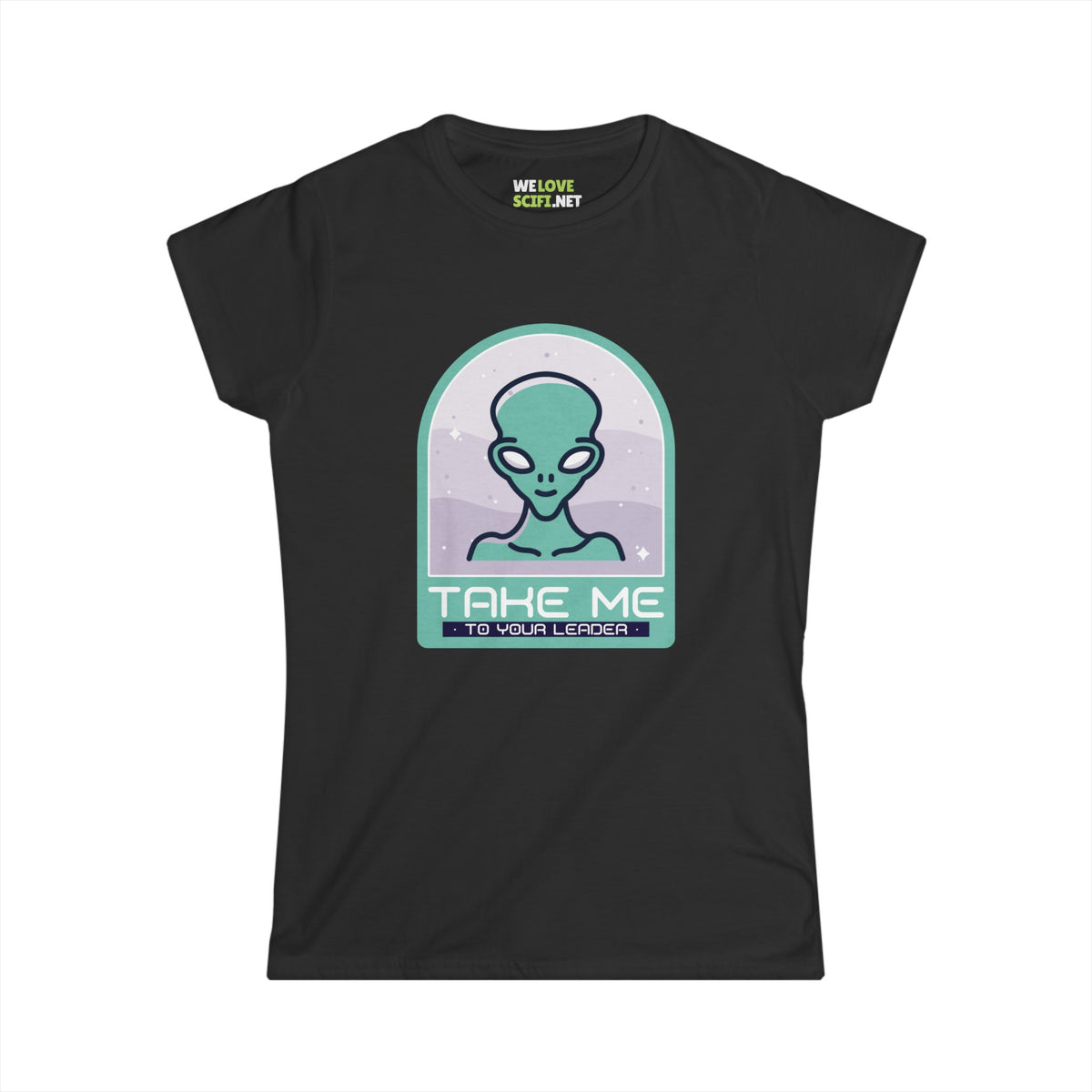 funny alien tee-Funny Alien Woman's Tee