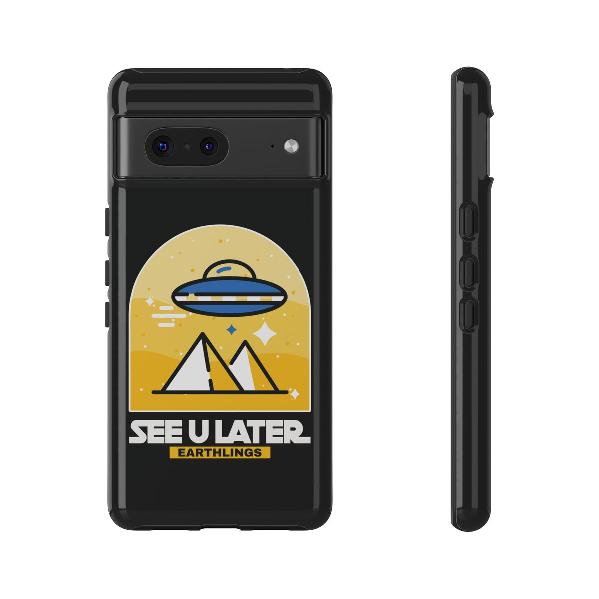 UFO Sci-Fi Google Pixel Cases - See You Later Earthlings