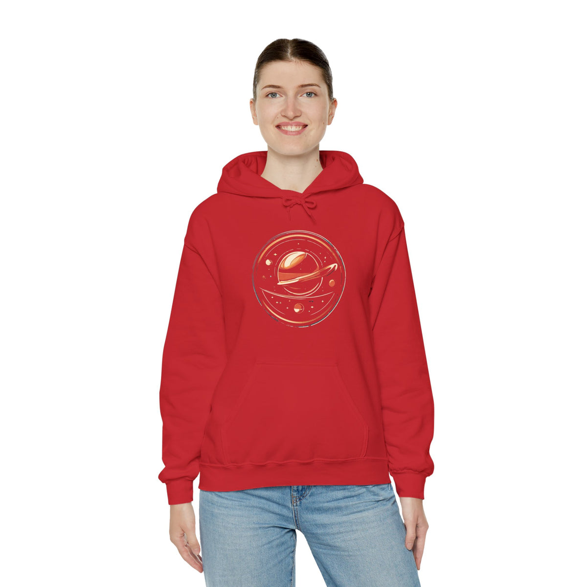 Space Art Hoodie - Spinning Around Sci-Fi Design