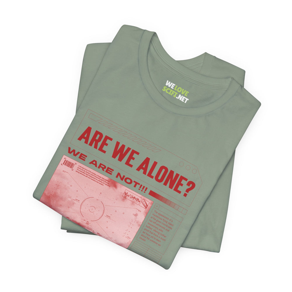 Are We Alone? UFO Sci-Fi T-Shirt-welovescifi.net