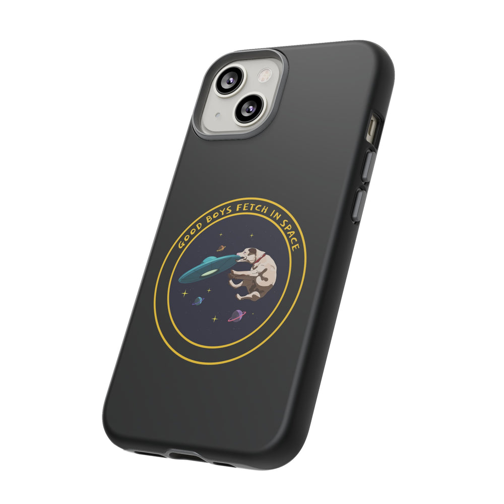 Good Boys Fetch in Space: Funny Dog Sci-Fi iPhone Cases