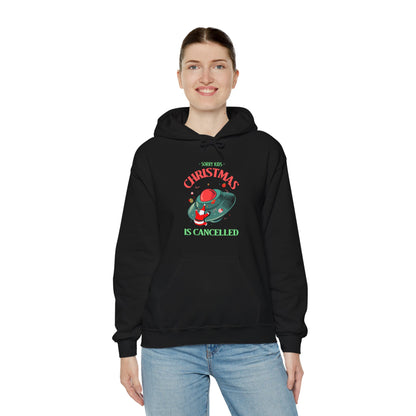 Christmas Is Cancelled Funny UFO Hoodie-welovescifi.net