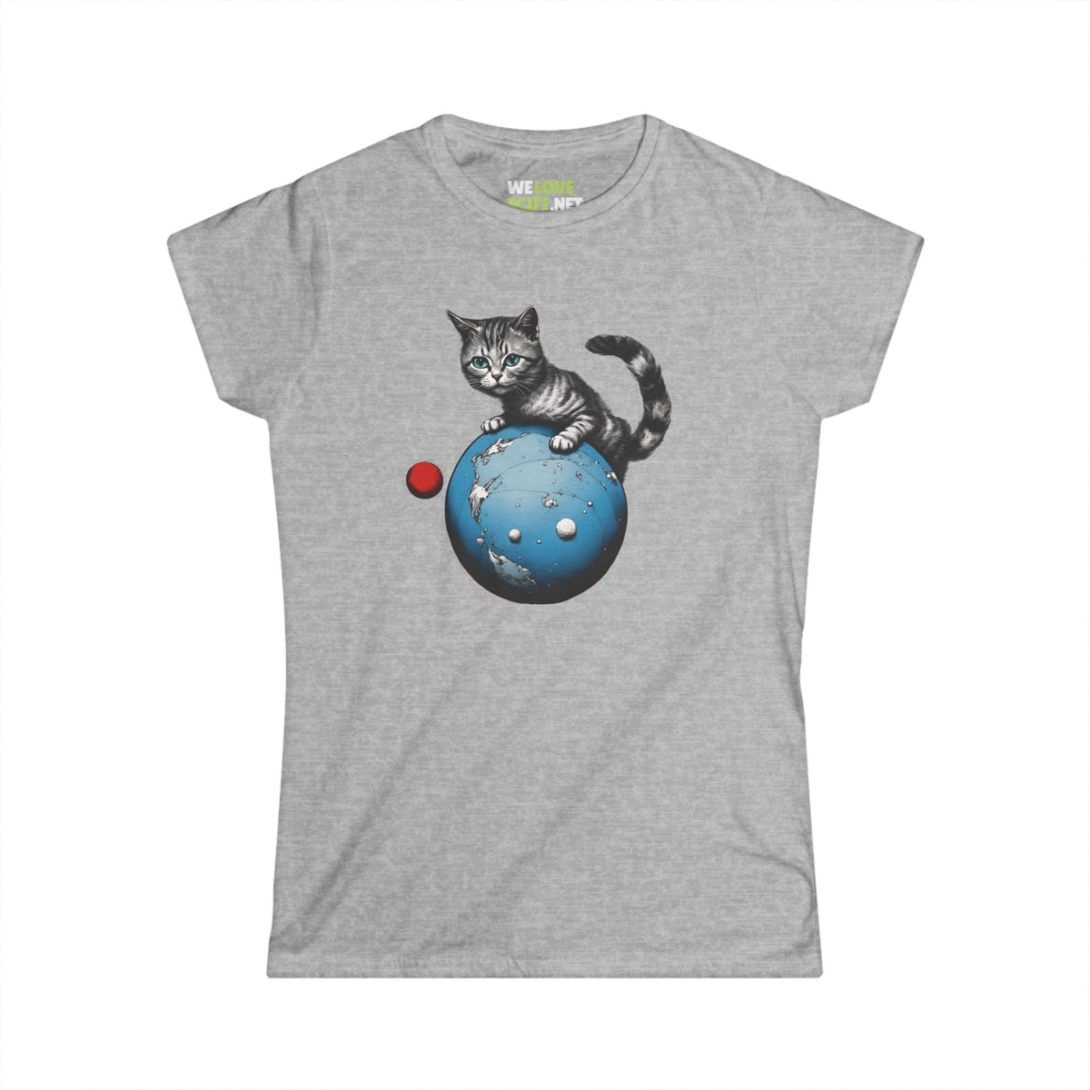 Space Player Cat 3 Woman's Tee - Sci-Fi Clothing