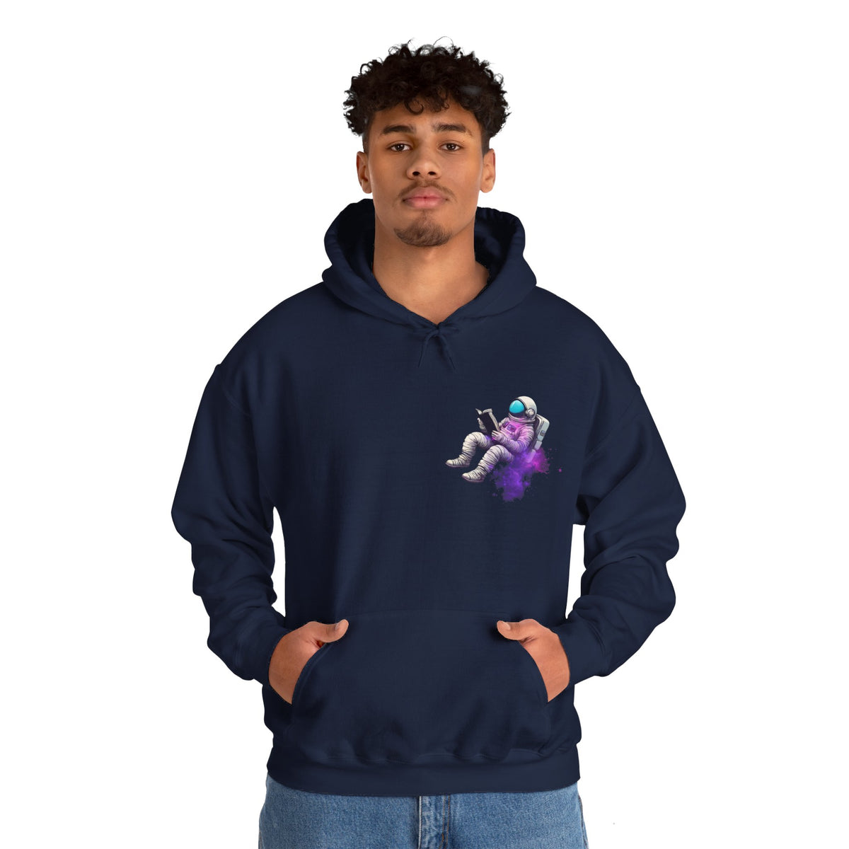 space art hoodie-The Book Was Better Space Art Sci-Fi Hoodie