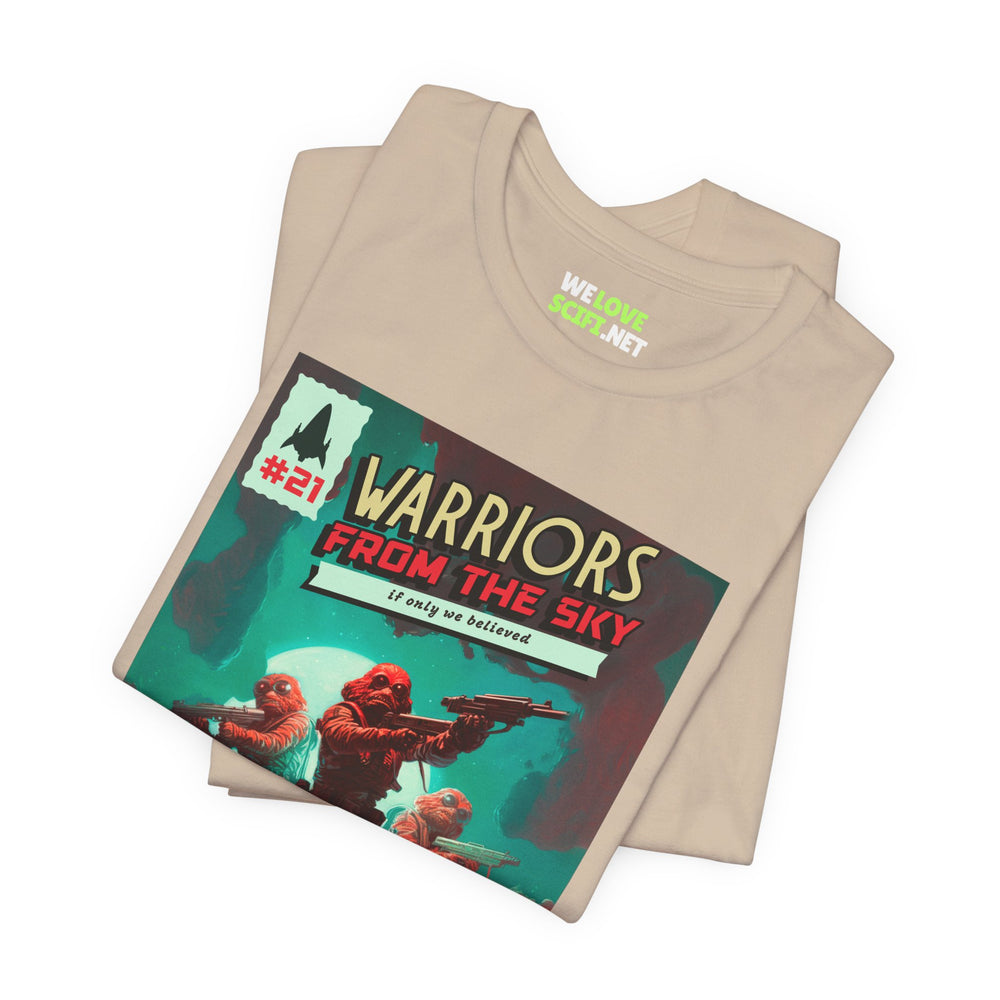 Warriors From The Sky Retro Sci-Fi T-Shirt-welovescifi.net