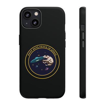 Good Boys Fetch in Space: Funny Dog Sci-Fi iPhone Cases