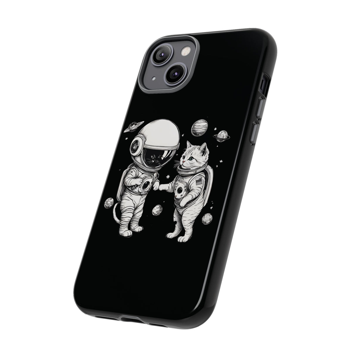 Space Kitties iPhone Cases Astronaut Cat Tough Mobile Cover