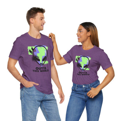 Outta This World UFO Sci-Fi T-Shirt - Unique Alien Apparel