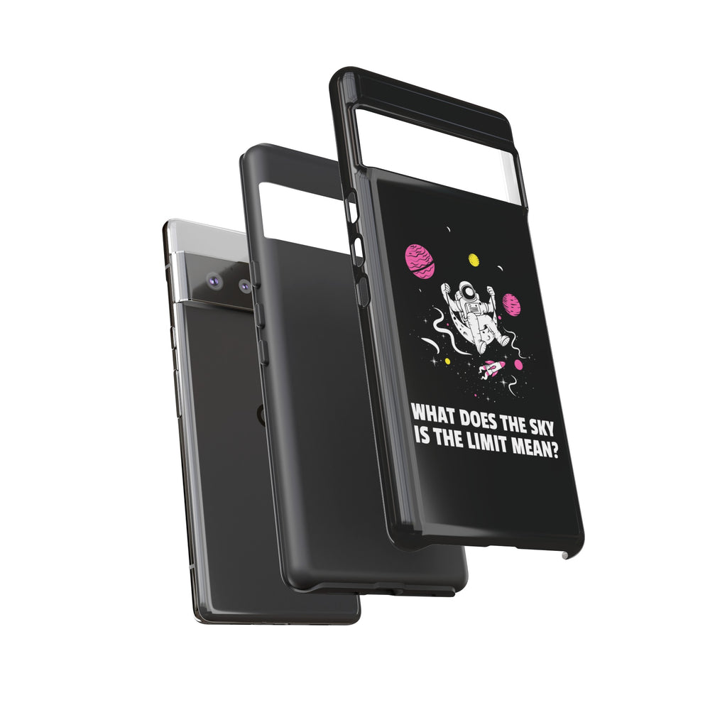 Funny Astronaut Google Pixel Cases Sky's the Limit Sci-Fi