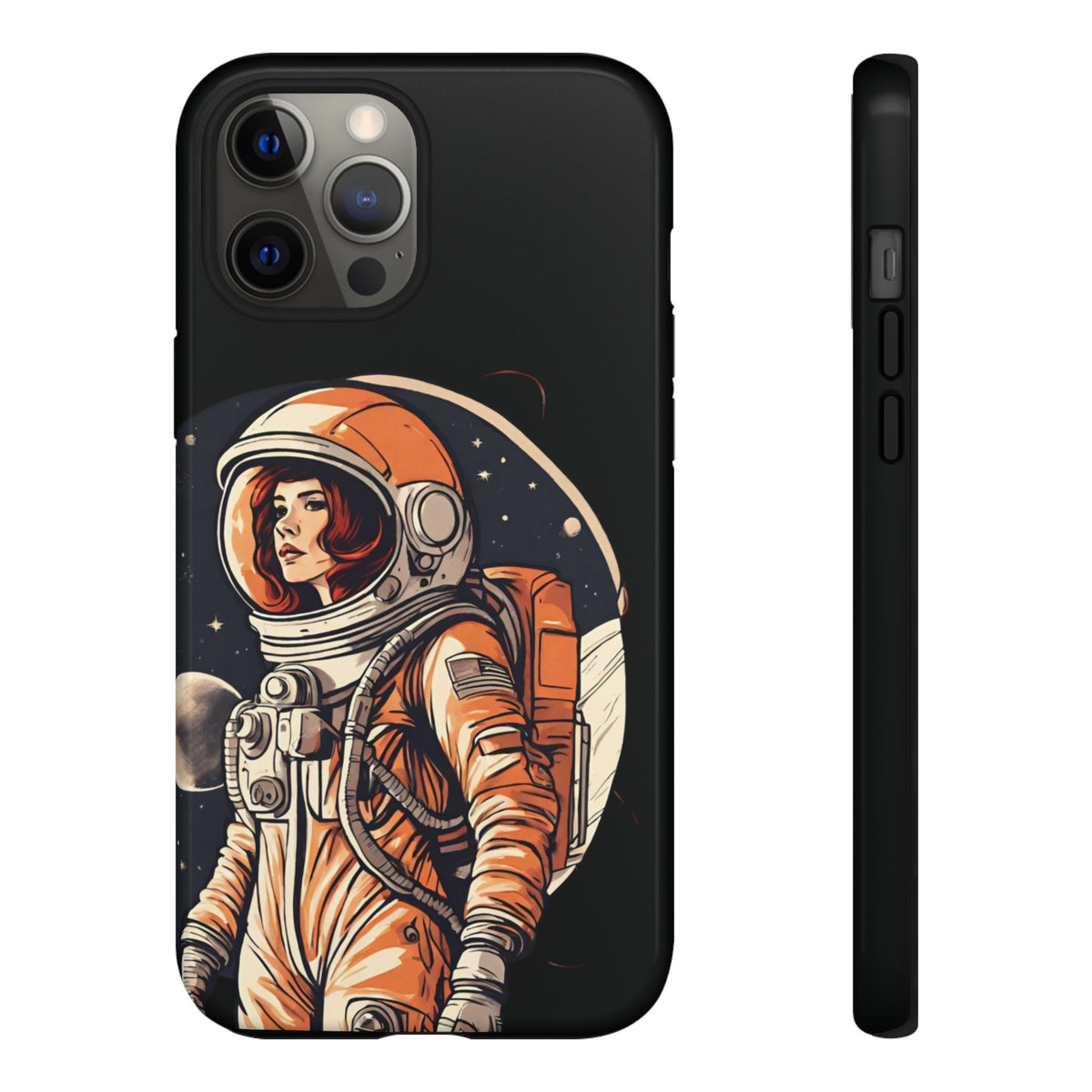 Spacegirl Astronaut Tough iPhone Mobile Cases WeLoveSciFi