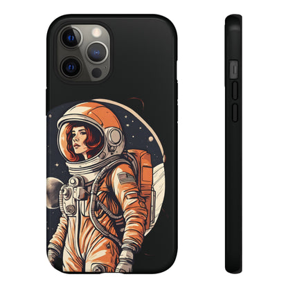 Spacegirl Astronaut Tough iPhone Mobile Cases WeLoveSciFi