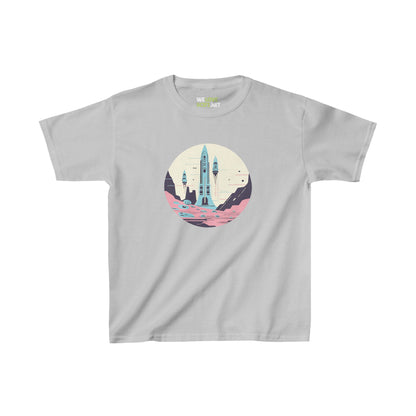 Space Art Tee for Kids | Astronaut Heavy Cotton T-Shirt