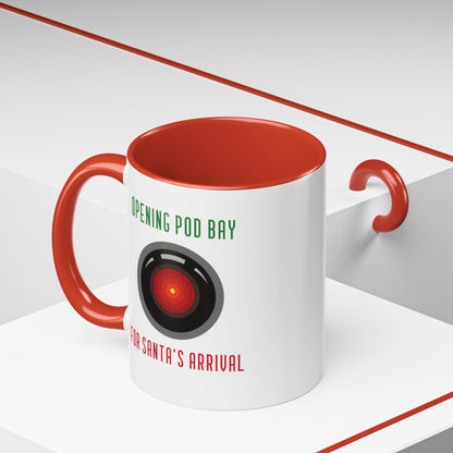 Opening Pod Bay Funny HAL9000 Christmas Accent Mug-welovescifi.net