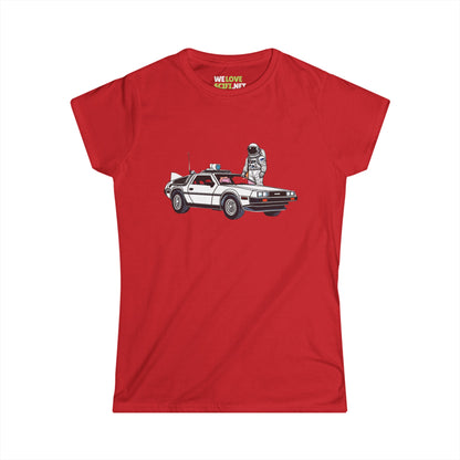 Delorean Astronaut Woman's Tee Let's Take a Ride WeLoveSciFi