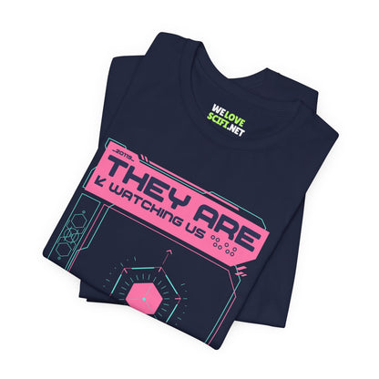 They Are Watching Us UFO Sci-Fi T-Shirt-welovescifi.net