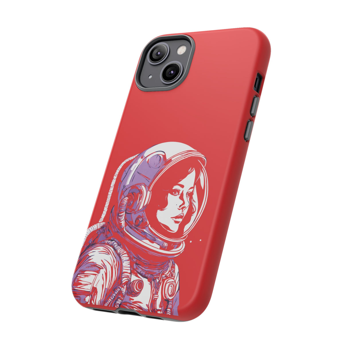 Duotone SpaceGirl SpaceArt Tough iPhone Mobile Cases