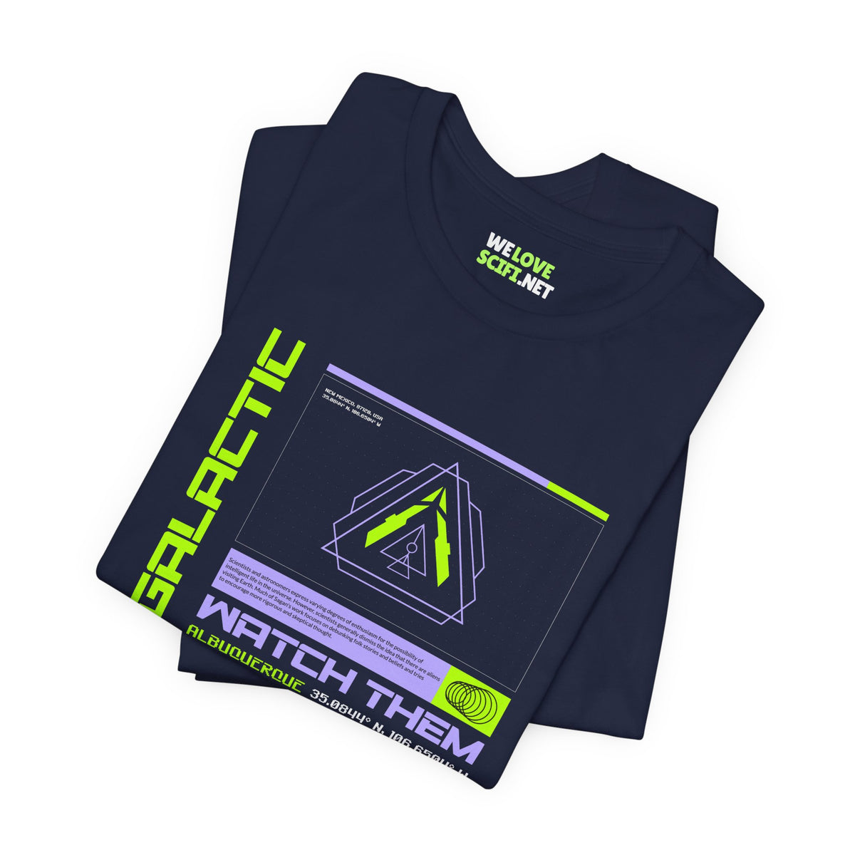 Intergalactic UFOs Sci-Fi T-Shirt | Unique Sci-Fi Apparel