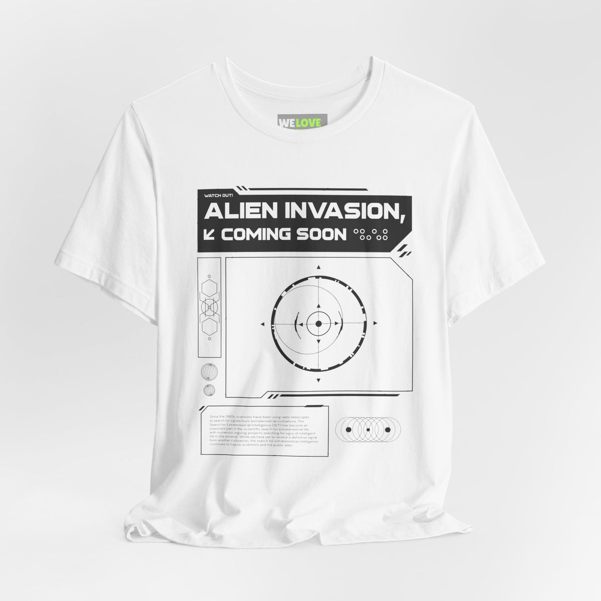 Alien Invasion Coming Soon Sci-Fi T-Shirt-welovescifi.net