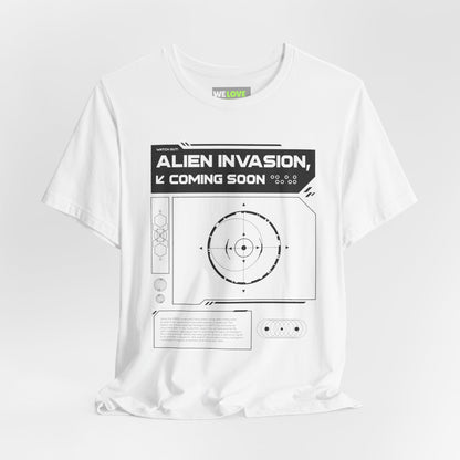 Alien Invasion Coming Soon Sci-Fi T-Shirt-welovescifi.net