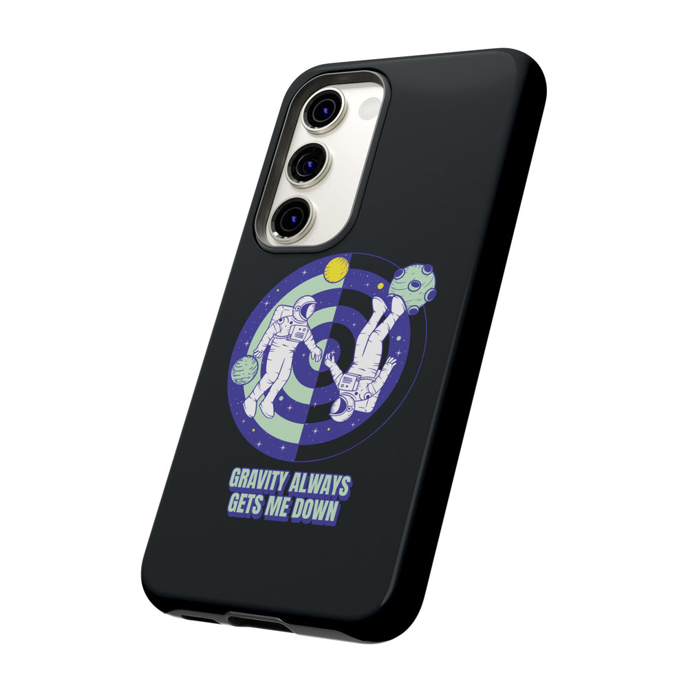 Down Funny Astronaut Sci-Fi Tough Samsung Galaxy Mobile Case