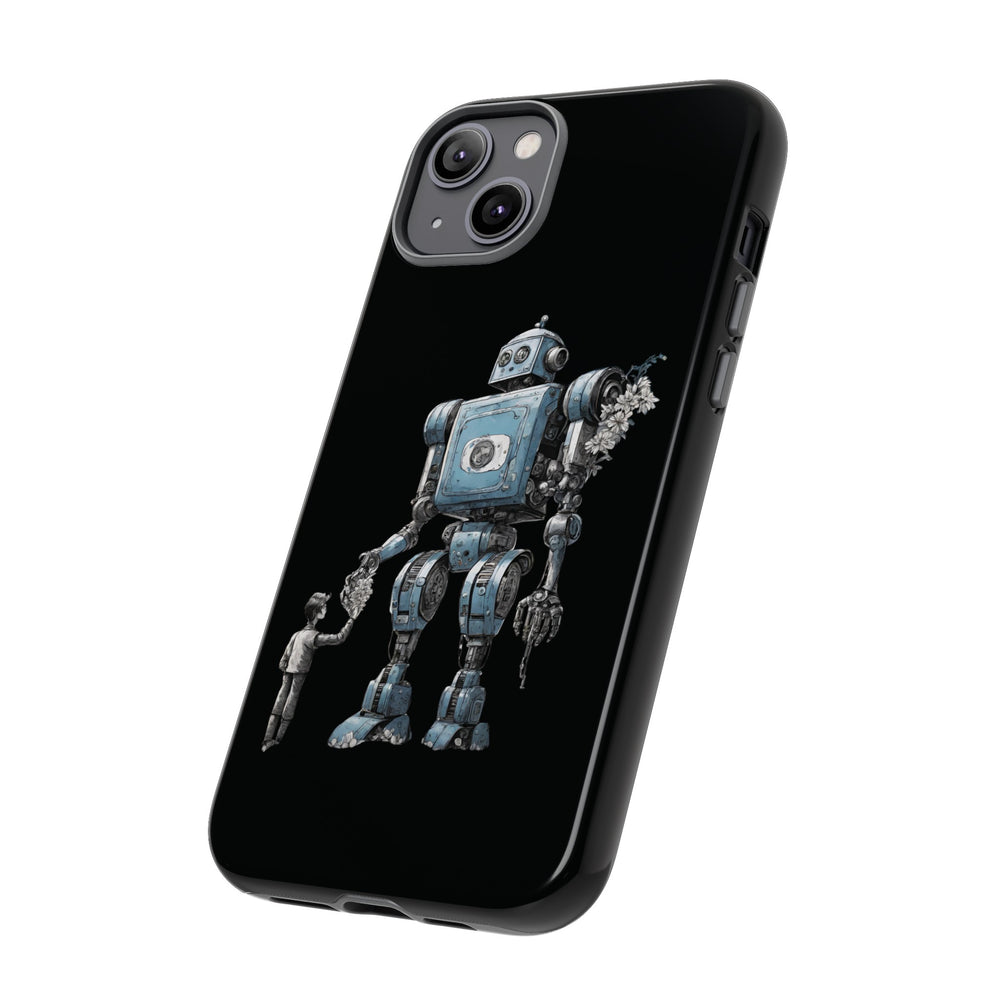 Flowers Robot SpaceArt Sci-Fi Tough iPhone Mobile Cases