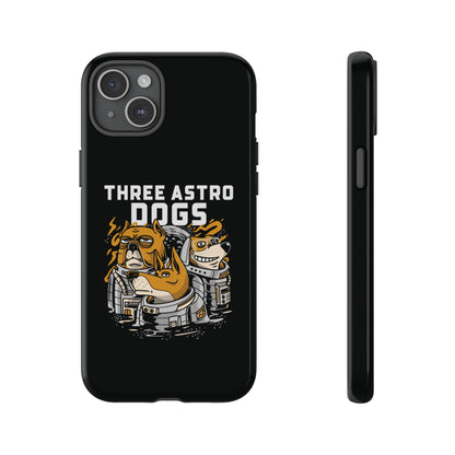 Three Astro Dogs Funny Sci-Fi Tough iPhone Mobile Cases-welovescifi.net