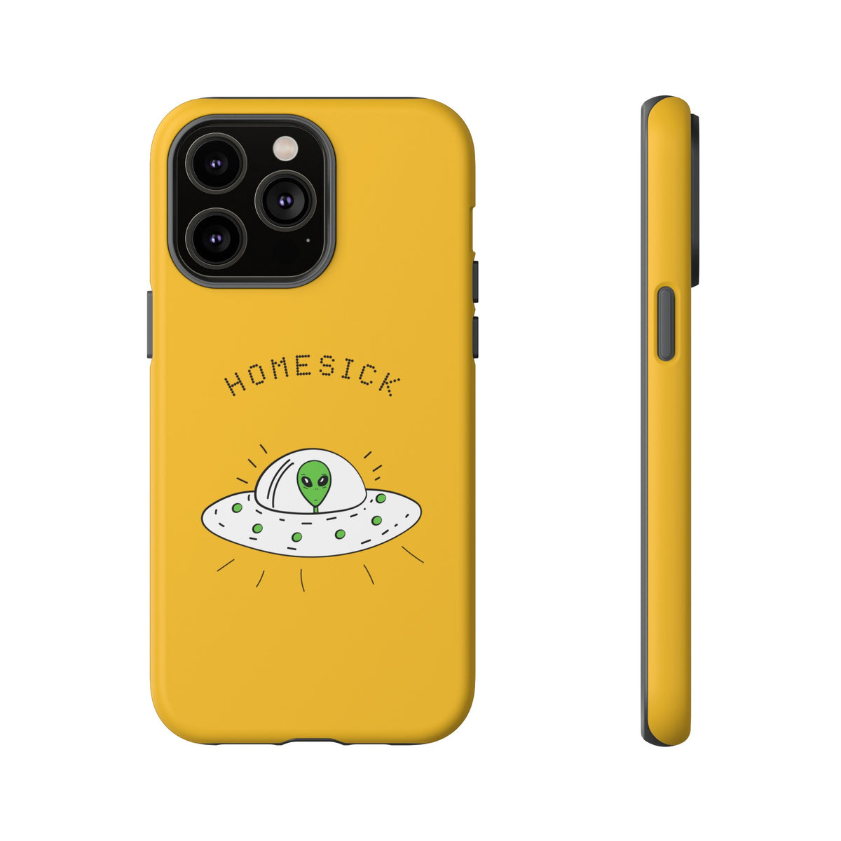 Funny UFO iPhone Cases Homesick Sci-Fi Tough Mobile Covers