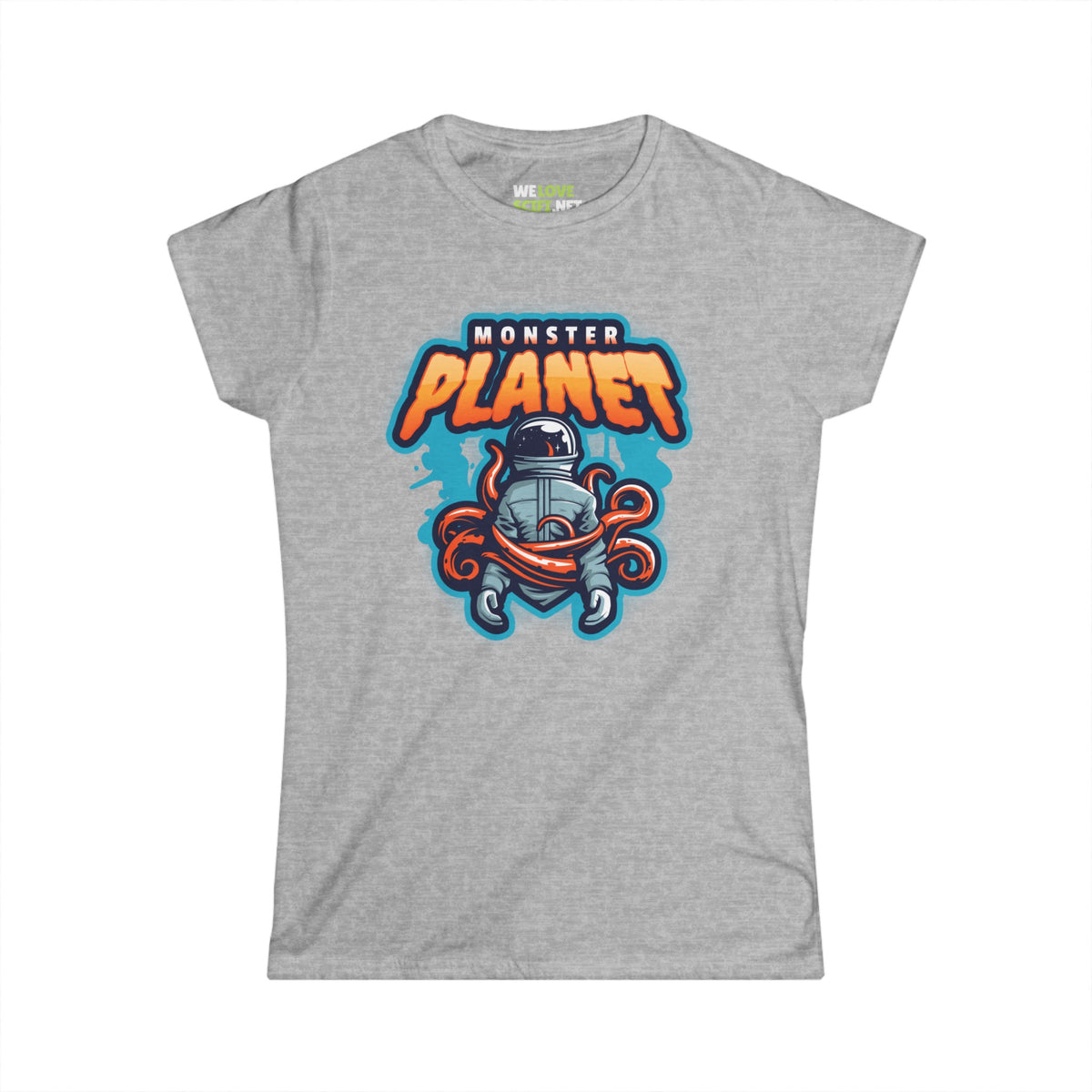 Monster Planet Astronaut Woman Tee | Sci-Fi Women's T-Shirt