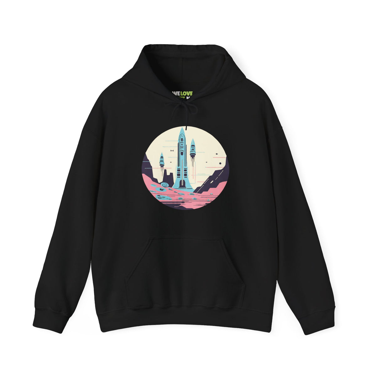 Space Art Hoodie - Sci-Fi Design for Space Enthusiasts