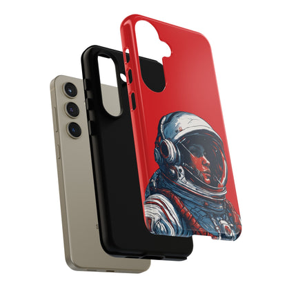 Astronaut In Red SpaceArt Tough Samsung Galaxy Mobile Cases