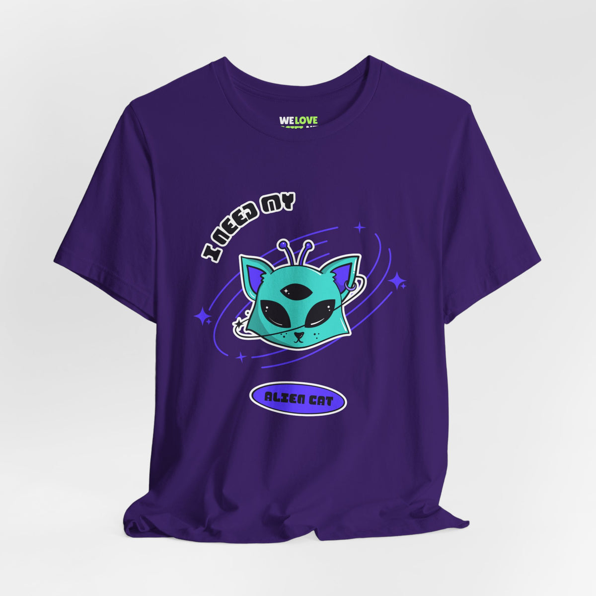 Alien Cat Sci-Fi T-Shirt | Unique UFO Design | WeLoveSciFi