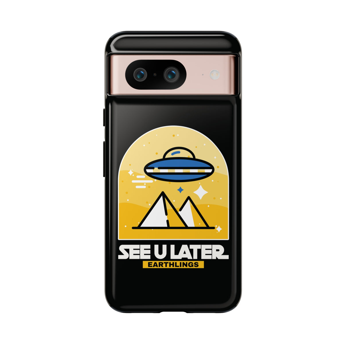 UFO Sci-Fi Google Pixel Cases - See You Later Earthlings