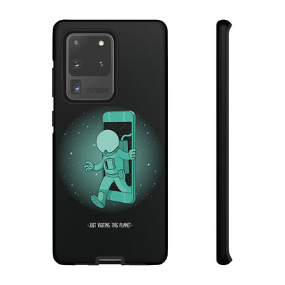 Funny Astronaut Mobile Cases - Just Visiting This Planet