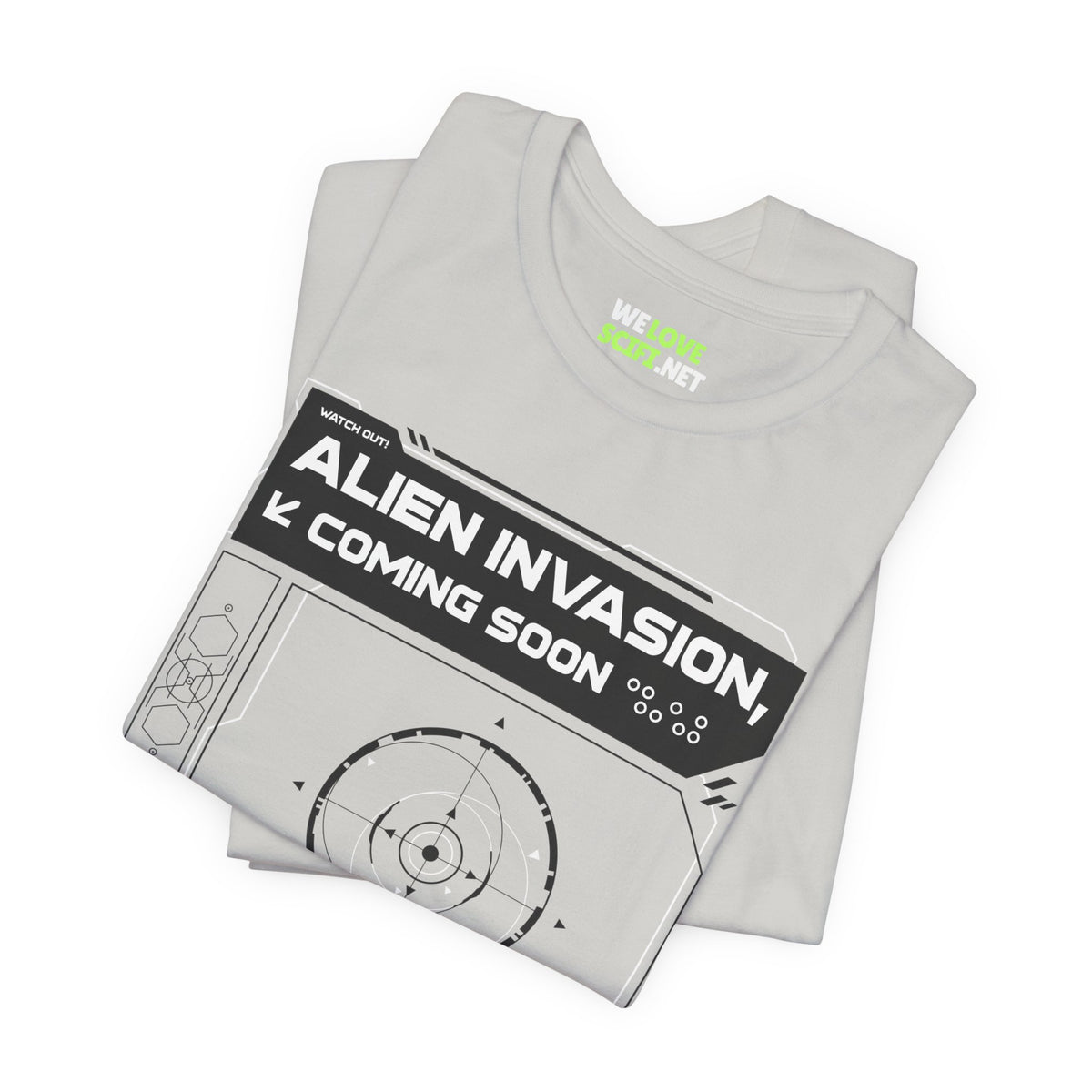 Alien Invasion Coming Soon Sci-Fi T-Shirt-welovescifi.net