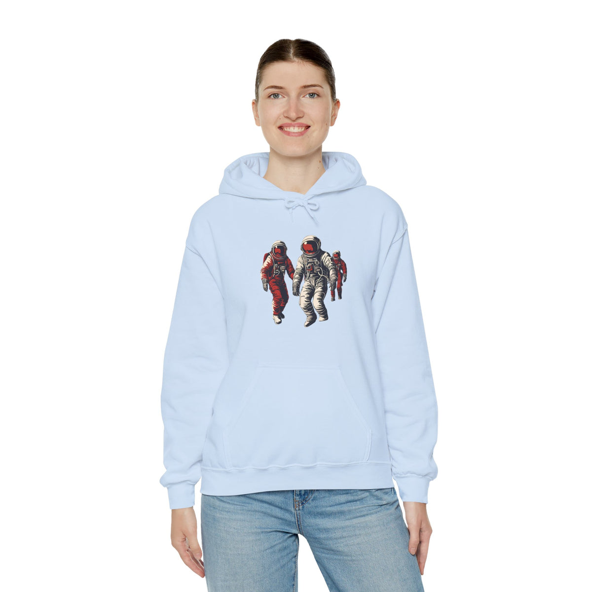 Astronauts in Red Sci-Fi Hoodie-welovescifi.net