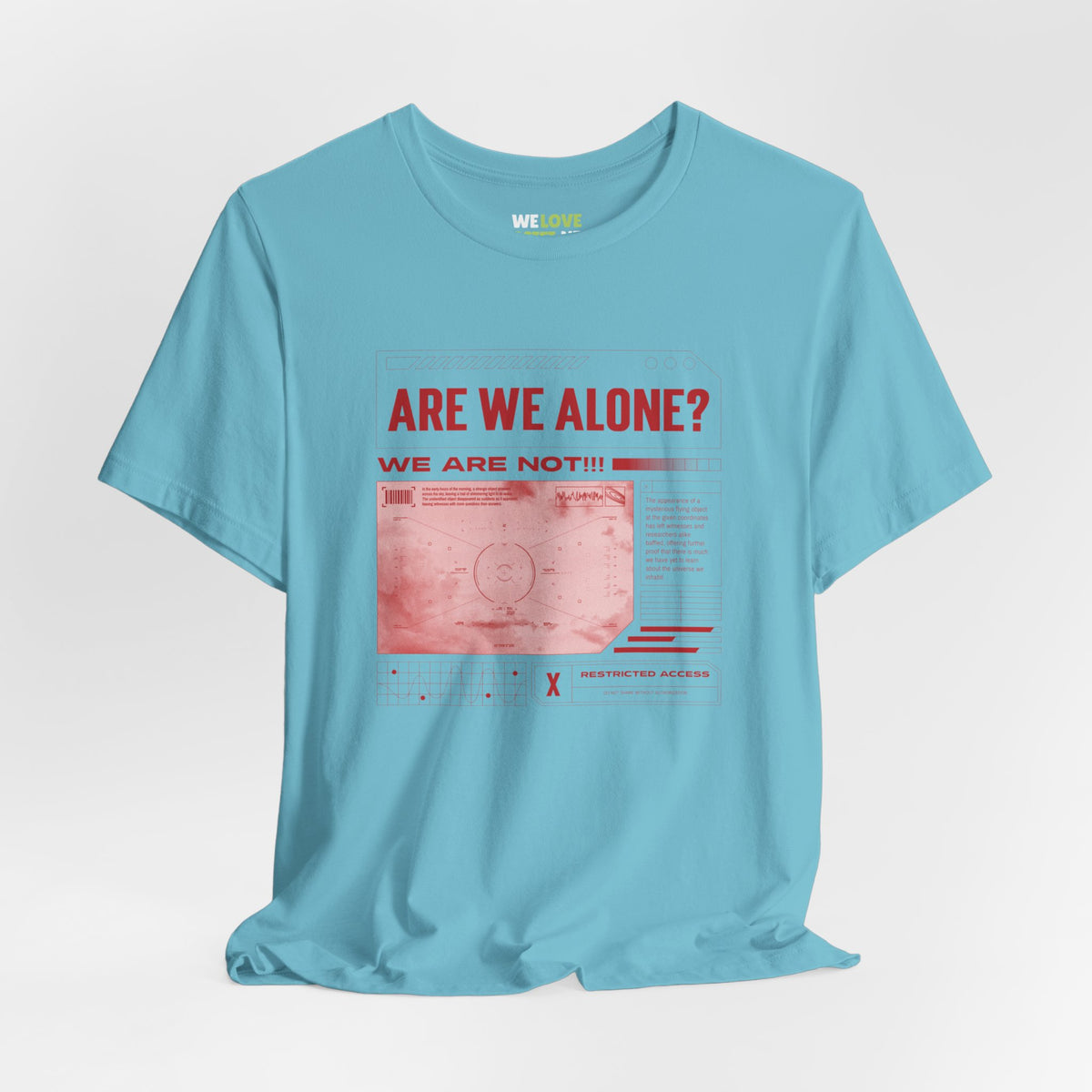 Are We Alone? UFO Sci-Fi T-Shirt-welovescifi.net