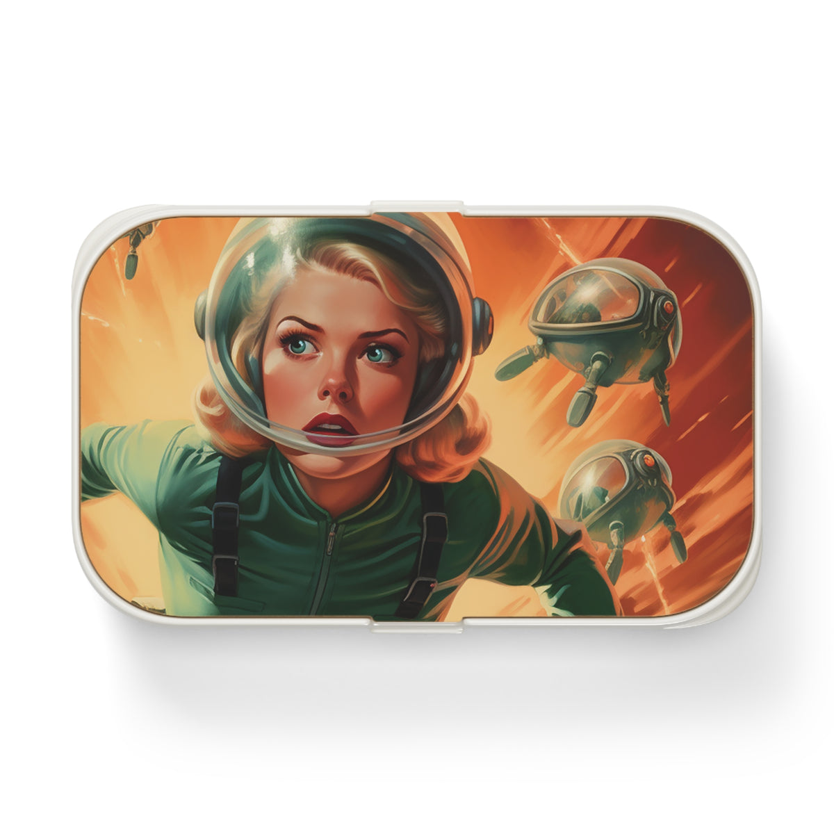 Eternity Crystal Retro UFO Comic Bento Lunch Box-welovescifi