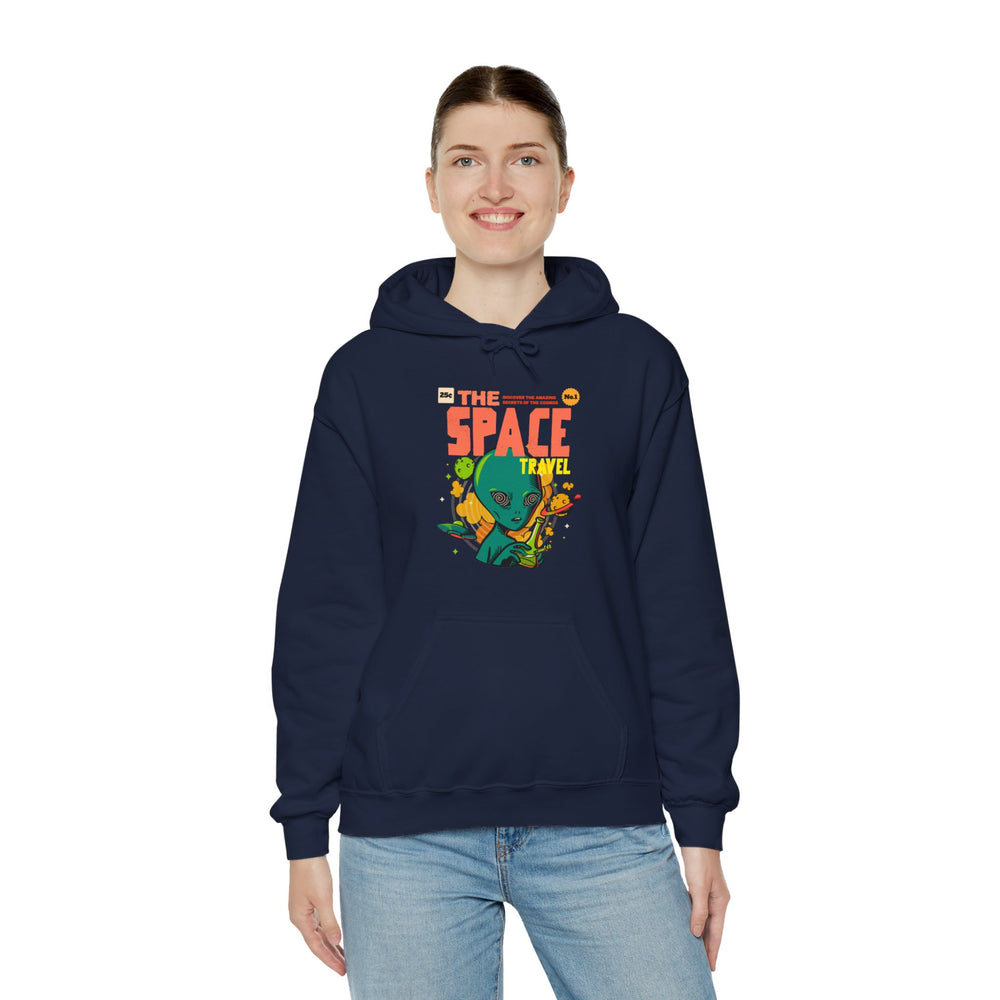 Retro Sci-Fi Hoodie | Space Travel Retro Comic Alien Hoodie