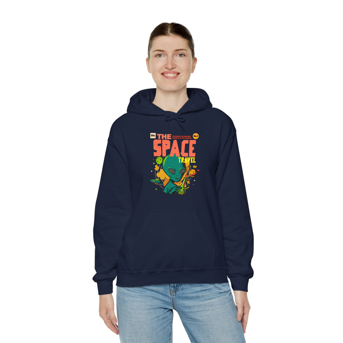 Retro Sci-Fi Hoodie | Space Travel Retro Comic Alien Hoodie